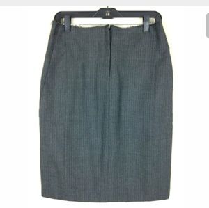 Marc Jacobs Dark Gray Pin Striped Wool Skirt Sz 6